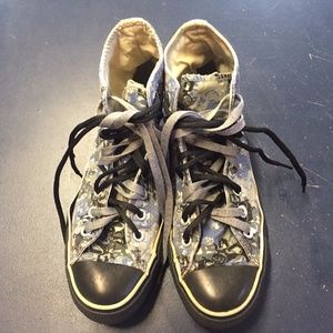 Converse Black Sole Custom shoes women 9, men 7